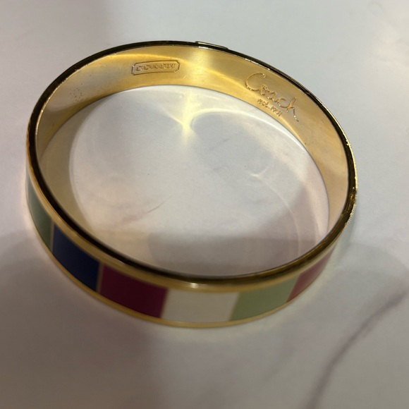 Coach 65th Anniversary Legacy Striped Bangle bracelet - Picture 4 of 8